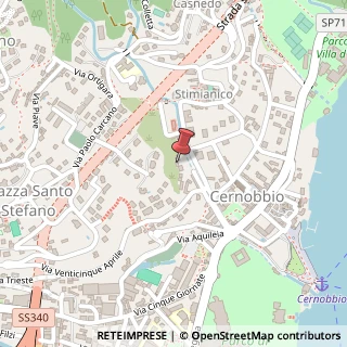 Mappa Via Alessandro Volta, 21, 22012 Cernobbio, Como (Lombardia)