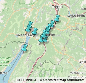 Mappa SP 90 Loc. Formigher, 38065 Mori TN, Italia (7.58)