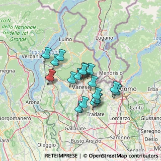 Mappa Via Molini Trotti, 21056 Varese VA, Italia (9.9595)