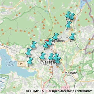 Mappa Via Molini Trotti, 21056 Varese VA, Italia (3.43643)