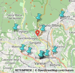 Mappa Via Molini Trotti, 21056 Varese VA, Italia (2.17667)