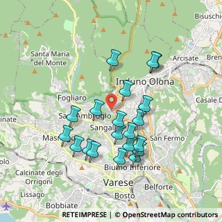 Mappa Via Molini Trotti, 21056 Varese VA, Italia (1.717)