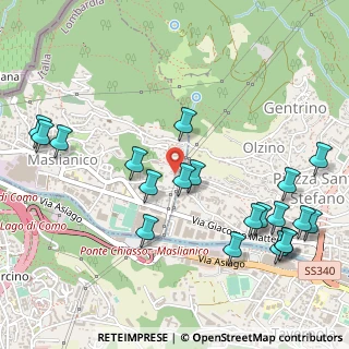 Mappa Via Privata Mondelli, 22026 Maslianico CO, Italia (0.6165)