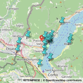 Mappa Via Paolo Carcano, 22012 Cernobbio CO, Italia (1.523)