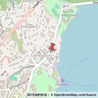 Mappa Via XX Settembre, 21, 22012 Cernobbio, Como (Lombardia)
