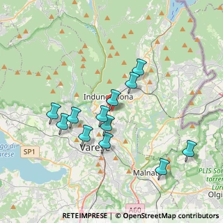 Mappa Via dei Ronchetti, 21056 Induno Olona VA, Italia (3.45167)