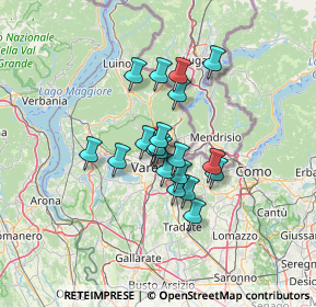 Mappa Via dei Ronchetti, 21056 Induno Olona VA, Italia (9.2035)