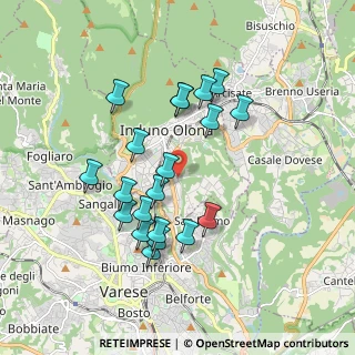 Mappa Via dei Ronchetti, 21056 Induno Olona VA, Italia (1.666)