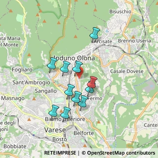 Mappa Via dei Ronchetti, 21056 Induno Olona VA, Italia (1.50727)