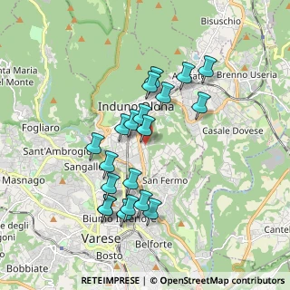 Mappa Via dei Ronchetti, 21056 Induno Olona VA, Italia (1.6695)