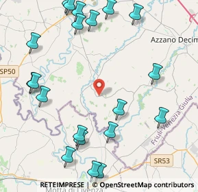 Mappa SP43, 33087 Pasiano di Pordenone PN, Italia (5.3695)