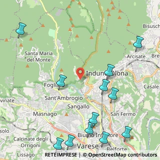 Mappa Via Giovanni Battista Castelli, 21100 Varese VA, Italia (2.915)
