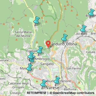 Mappa Via Giovanni Battista Castelli, 21100 Varese VA, Italia (2.88091)