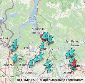 Mappa Via Giuseppe Parini, 23868 Valmadrera LC, Italia (18.514)