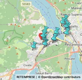 Mappa Via Giuseppe Parini, 23868 Valmadrera LC, Italia (1.43923)