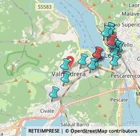 Mappa Via Giuseppe Parini, 23868 Valmadrera LC, Italia (1.897)