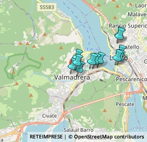 Mappa Via Giuseppe Parini, 23868 Valmadrera LC, Italia (1.3675)