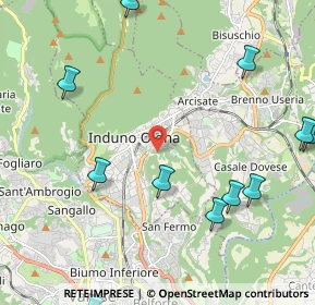 Mappa Via Passerini, 21056 Induno Olona VA, Italia (2.78818)