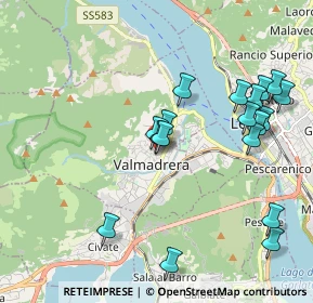 Mappa Via Camillo Benso Conte di Cavour, 23868 Valmadrera LC, Italia (2.08444)