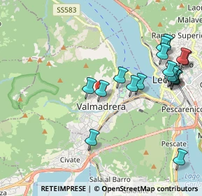 Mappa Vicolo Giuseppe Giusti, 23868 Valmadrera LC, Italia (2.23444)