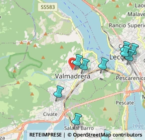 Mappa Vicolo Giuseppe Giusti, 23868 Valmadrera LC, Italia (2.48545)