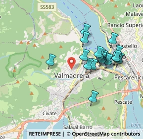Mappa Vicolo Giuseppe Giusti, 23868 Valmadrera LC, Italia (1.666)