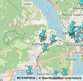 Mappa Vicolo Giuseppe Giusti, 23868 Valmadrera LC, Italia (2.93526)