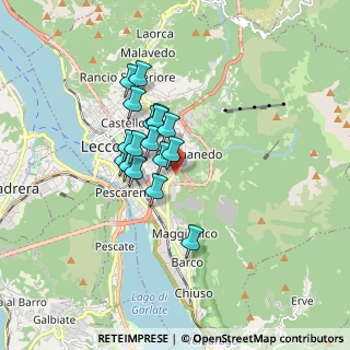 Mappa Via Tonio da Belledo, 23900 Lecco LC, Italia (1.21647)