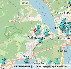 Mappa Via F. Rocca, 23868 Valmadrera LC, Italia (3.1435)
