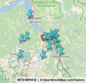 Mappa Via F. Rocca, 23868 Valmadrera LC, Italia (5.29571)