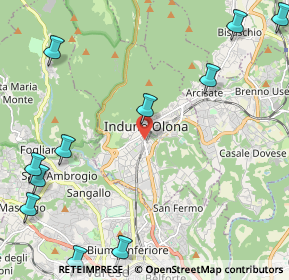 Mappa Via Giampiero Porro, 21056 Induno Olona VA, Italia (3.09364)