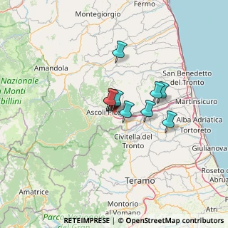 Mappa Strada di Castagneti, 63100 Ascoli Piceno AP, Italia (7.60818)