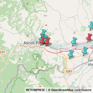 Mappa Strada di Castagneti, 63100 Ascoli Piceno AP, Italia (3.4225)