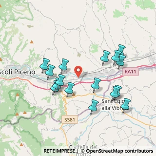 Mappa Viale Commercio, 63100 Ascoli Piceno AP, Italia (3.89063)