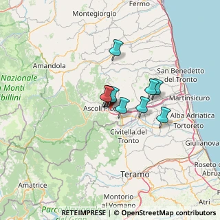 Mappa Via Urbisaglia, 63100 Ascoli Piceno AP, Italia (7.61091)