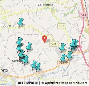 Mappa Via Luigi Pirandello, 64013 Corropoli TE, Italia (2.562)