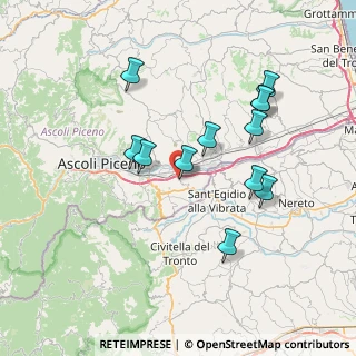 Mappa Via della Stazione, 63085 Caselle AP, Italia (7.27667)