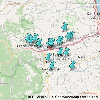 Mappa Via della Stazione, 63085 Caselle AP, Italia (5.34944)