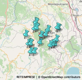 Mappa Via Fratelli Rosselli, 58037 Santa Fiora GR, Italia (10.167)
