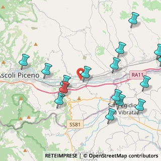 Mappa SP 88 Valditronto, 63100 Ascoli Piceno AP, Italia (5.52529)