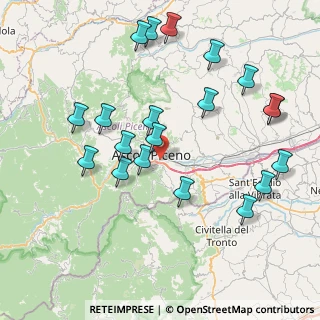 Mappa Via Salerno, 63100 Ascoli Piceno AP, Italia (8.9955)