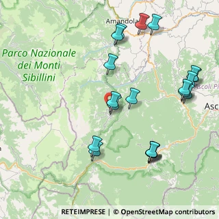 Mappa Parco Nazionale dei Monti Sibillini, 63094 Montegallo AP, Italia (9.7795)