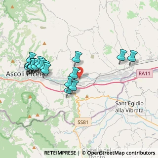 Mappa Via della Bonifica, 63100 Ascoli Piceno AP, Italia (4.4575)