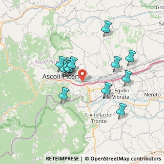 Mappa CAP, 63100 Ascoli Piceno AP, Italia (6.68077)