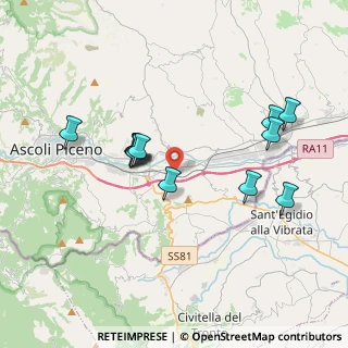 Mappa Via della Conca, 63100 Ascoli Piceno AP, Italia (3.69667)