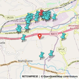 Mappa Via Mediana Inferiore, 63085 Maltignano AP, Italia (1.14643)