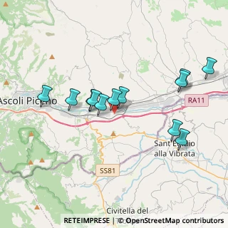 Mappa Zona Industriale Marino Del Tronto, 63100 Ascoli Piceno AP, Italia (3.71083)