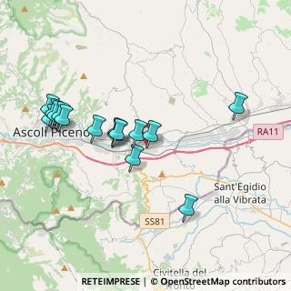 Mappa Strada della Bonifica, 63100 Ascoli Piceno AP, Italia (3.914)
