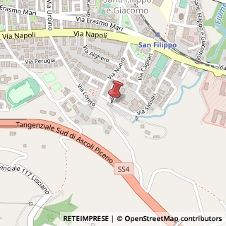 Mappa Via Sassari, 56, 63100 Ascoli Piceno, Ascoli Piceno (Marche)