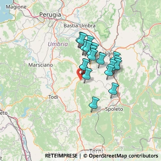 Mappa Via Montecerreto, 06030 Bastardo PG, Italia (11.077)